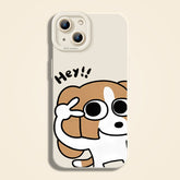 Cute Dog Silicone Case for iPhone Series